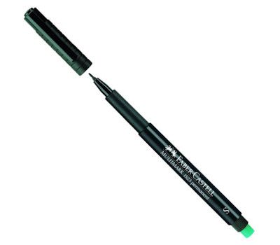 FABER CASTEL 0,4 (S) UÇ SİYAH ASETAT KALEM