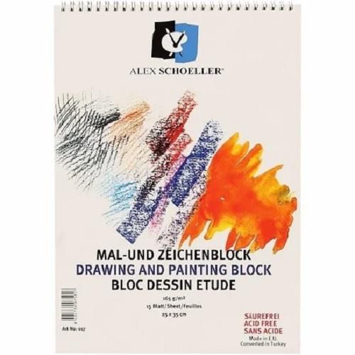 ALEX SCHOELLER 25X35 DOKULU RESİM DEFTERİ 165 GR